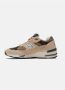 New Balance Stijlvolle 991 Sneakers voor Mannen Beige Heren - Thumbnail 2