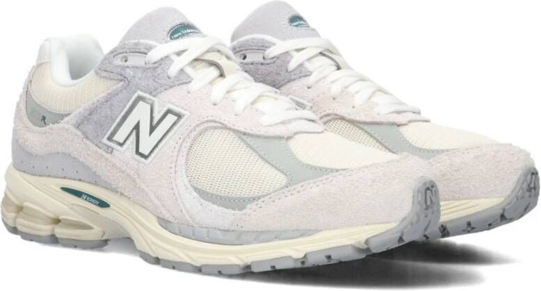 New Balance Beige Grijze Suède Lage Sneakers M2002 Multicolor Dames