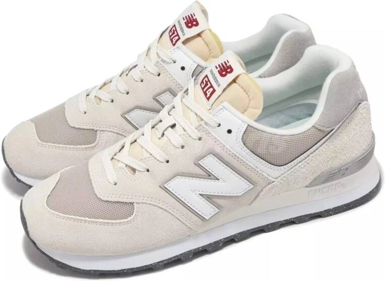 New Balance Beige Sneakers van Suède en Stof Beige Dames