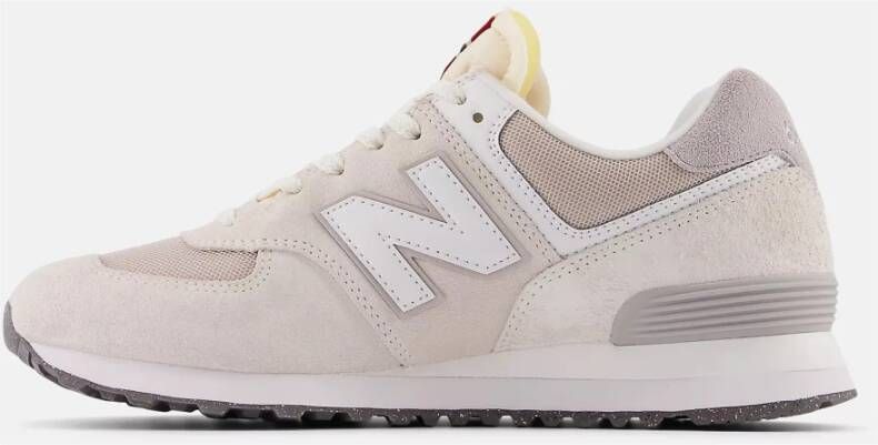 New Balance Beige Sneakers van Suède en Stof Beige Dames