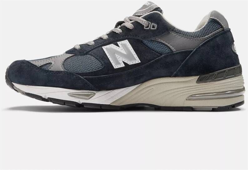 New Balance Blauwe Leren Mesh Sneakers Multicolor Heren