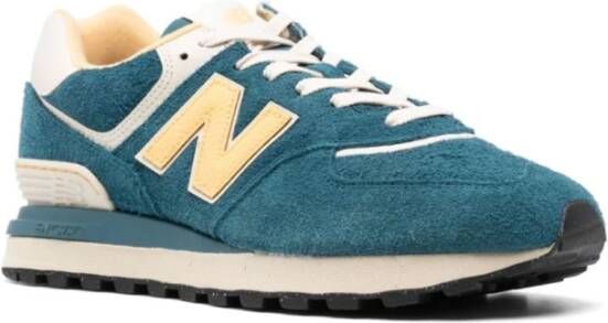 New Balance Blauwe Sneakers Color-Block Design Vetersluiting Blue Heren