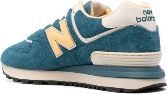 New Balance Blauwe Sneakers Color-Block Design Vetersluiting Blue Heren