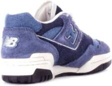 New Balance Blauwe Suède Logo Sneakers Blue Dames