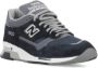 New Balance Blauwe Suède Sneakers Ronde Neus Logo Blue Heren - Thumbnail 3