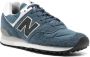 New Balance Blauw Wit Leren Sneaker Paneelontwerp Blue Heren - Thumbnail 4