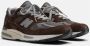 New Balance Bruine Leren Sneakers 991V2 Stijl Brown Heren - Thumbnail 1