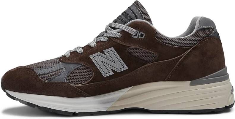 New Balance Bruine Sneakers 991v2 Pinecone Brown Smoked Pearl Brown Heren