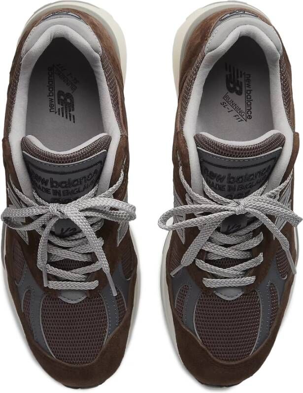 New Balance Bruine Sneakers 991v2 Pinecone Brown Smoked Pearl Brown Heren