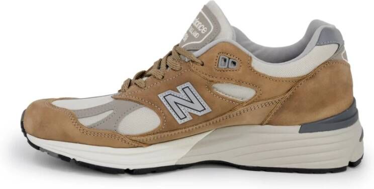 New Balance Bruine Sportieve Sneakers met Veters Brown Heren