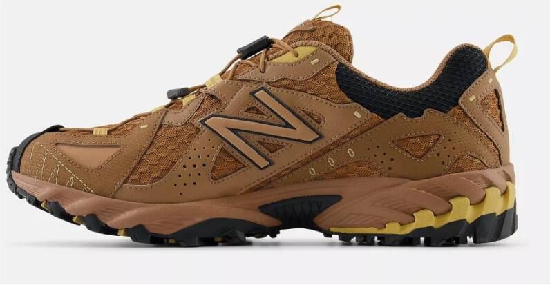 New Balance Bruine Technische Stoffen Sneakers Brown Dames