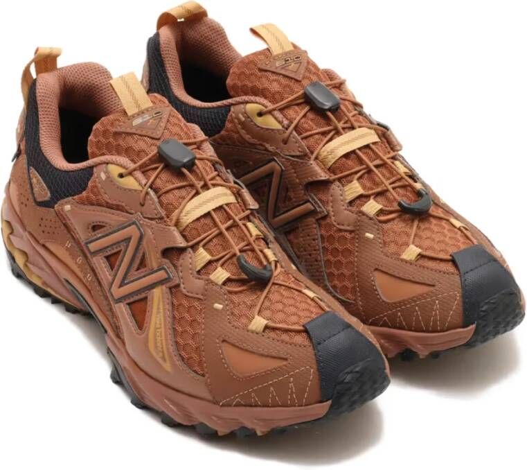 New Balance Bruine Technische Stoffen Sneakers Brown Heren