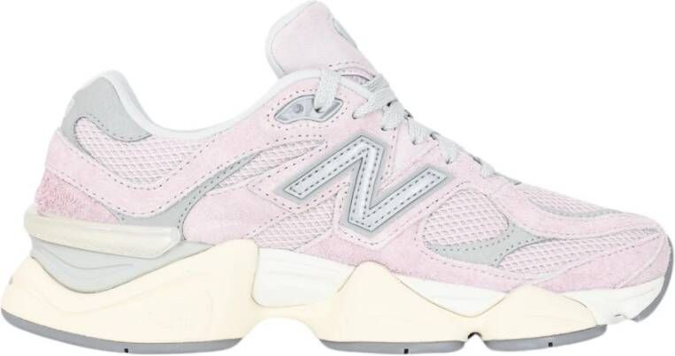 New Balance Damesneakers met mesh bovenwerk en suède accenten Pink Dames