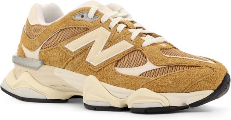 New Balance Geborduurd Logo Mesh Sneakers Brown Heren