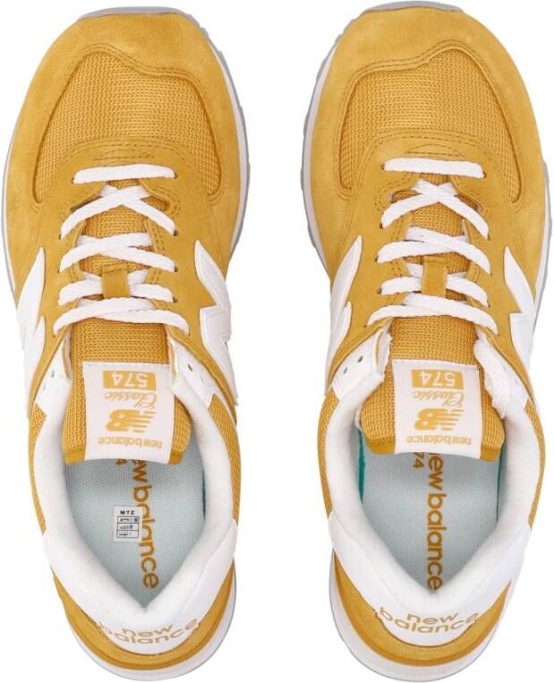 New Balance Gele Lage Sneaker 574 Yellow Heren