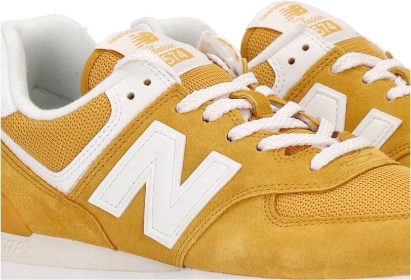 New Balance Gele Lage Sneaker 574 Yellow Heren