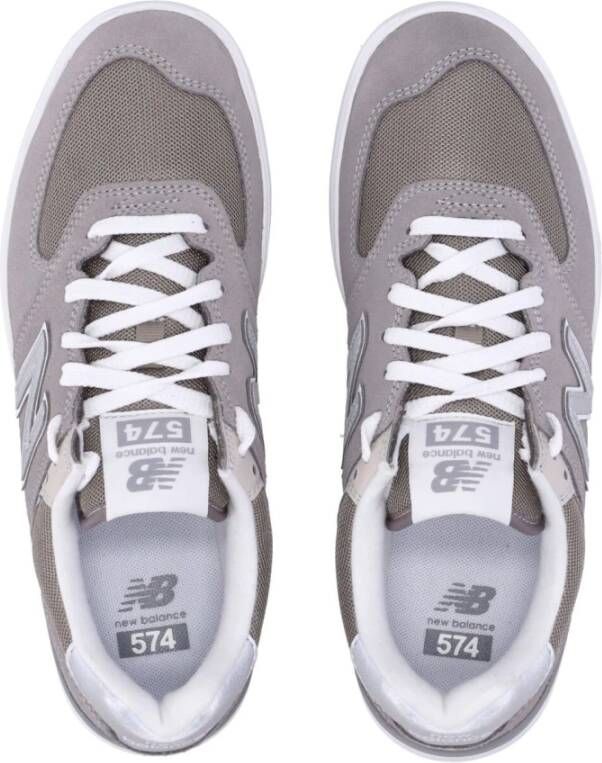 New Balance Grijze 574 Lage Sneakers Vetersluiting Gray Heren