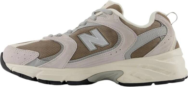 New Balance Grijze Lifestyle Suede-Mesh Sneakers Multicolor Dames