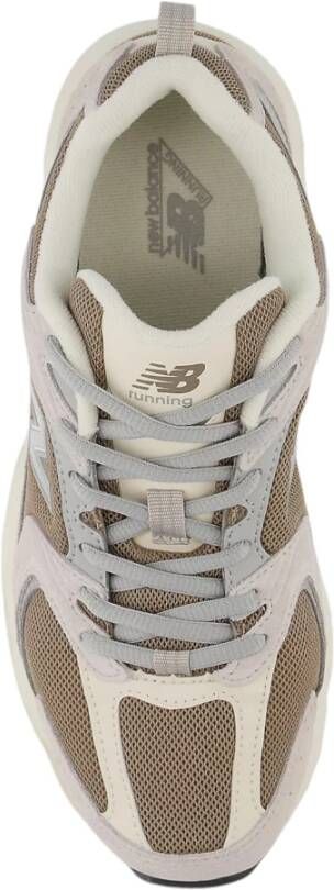 New Balance Grijze Lifestyle Suede-Mesh Sneakers Multicolor Dames