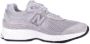 New Balance Grijze Logo Sneakers Suède Rubberen Zool Gray Heren - Thumbnail 5