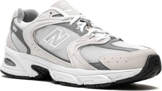 New Balance Grijze Mesh Sneakers Kooi Ontwerp Gray Heren