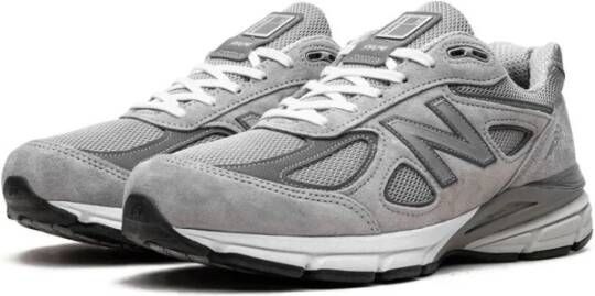 New Balance Grijze Mesh Sneakers met Ronde Neus Gray Heren