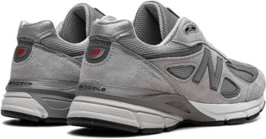 New Balance Grijze Mesh Sneakers met Ronde Neus Gray Heren