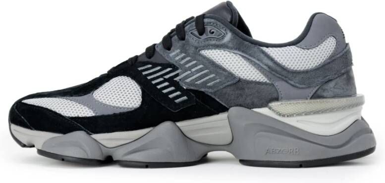 New Balance Grijze Rubberen Sneakers met Veters Gray Heren