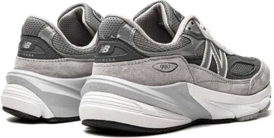 New Balance Grijze Suede en Mesh Lage Sneakers Gray Heren