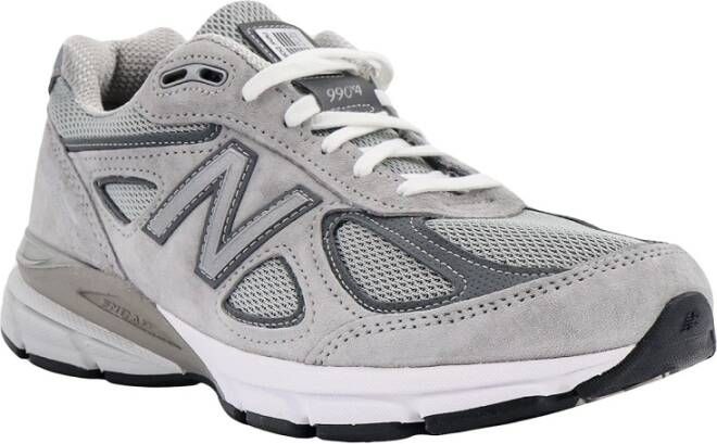 New Balance Grijze Sneakers met Monogram en Gestikte Profielen Multicolor Heren