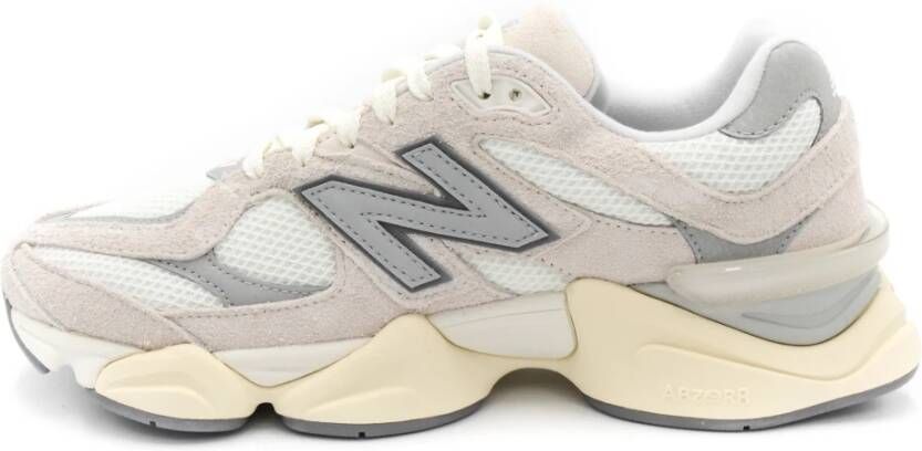 New Balance Grijze Sneakers met Stoffen Voering en Rubberen Zool Grijs Heren