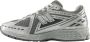 New Balance Grijze Sneakers Logo Stof Suède Rubber Gray Heren - Thumbnail 5