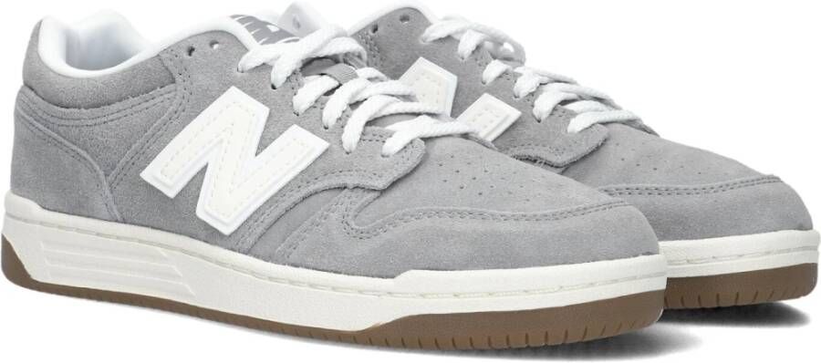 New Balance Grijze Suède Lage Sneakers Gray Dames