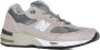 New Balance Grijze Suède Leren Mesh Sneakers Gray Dames - Thumbnail 2