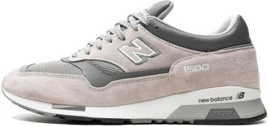 New Balance Grijze Suède Mesh Sneakers Gray Heren