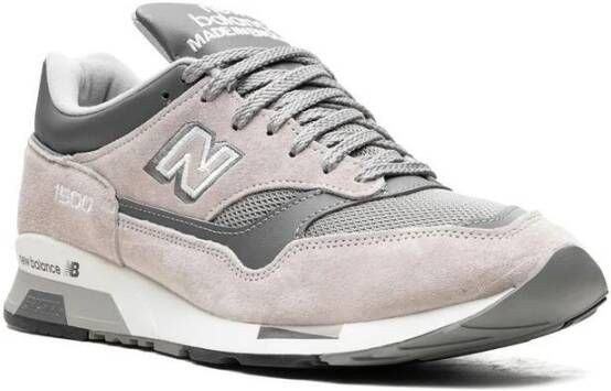 New Balance Grijze Suède Mesh Sneakers Gray Heren