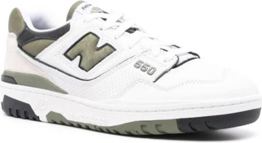 New Balance Groene Leren Sneakers met Logo Detail Multicolor Heren