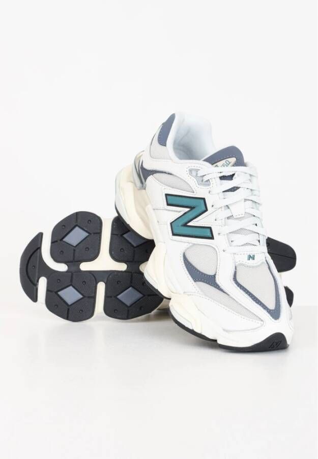 New Balance Groene Sneakers 9060 Wit Grijs Multicolor Heren