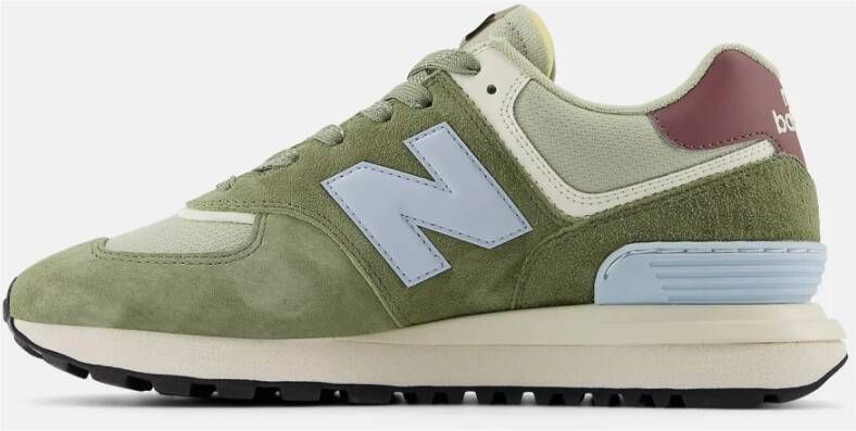 New Balance Groene Suède en Stof Legacy Sneakers Multicolor Heren