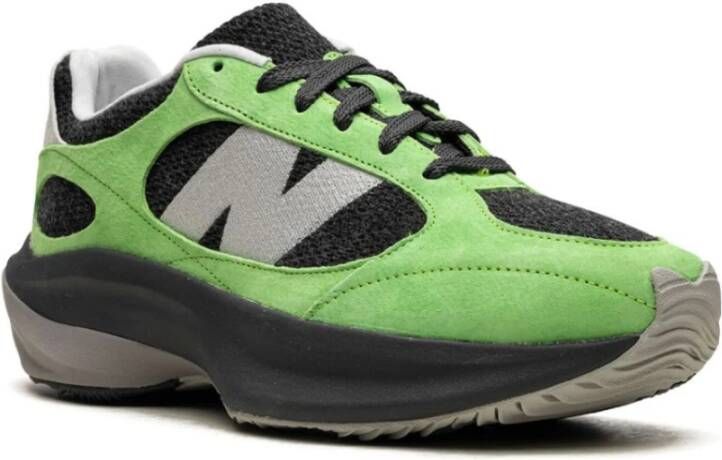 New Balance Groen Zwart Runner Sneakers Logo Rubber Multicolor Heren