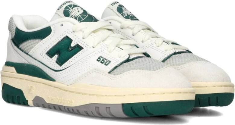 New Balance Jongens Lage Sneakers Wit Groen Green Heren