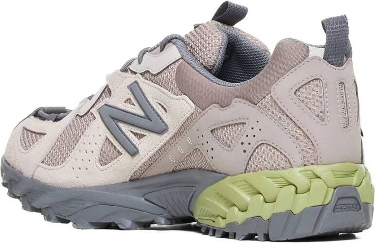 New Balance Khaki Leren Sneakers Multicolor Heren