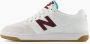 New Balance Klassieke Leren Basketbalsneakers Wit White Heren - Thumbnail 2