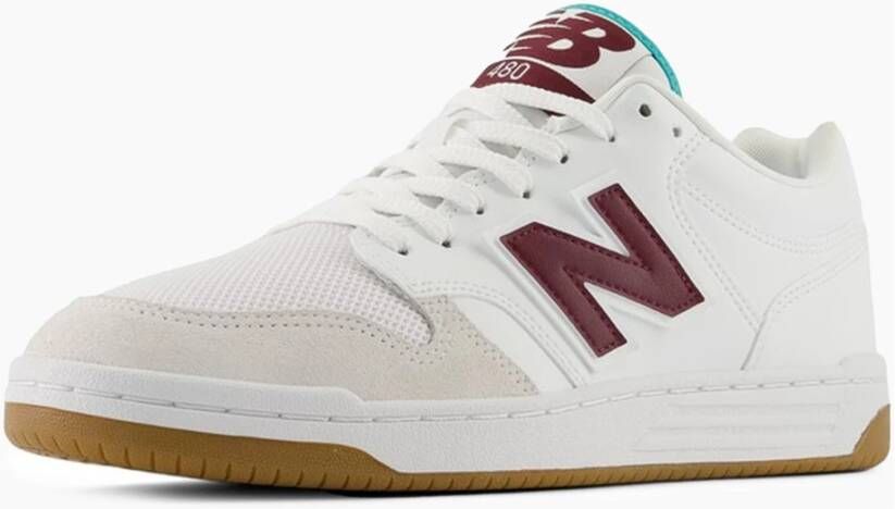 New Balance Klassieke Leren Basketbalsneakers Wit White Heren