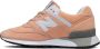 New Balance Klei Sneakers Gemaakt in VK Orange Dames - Thumbnail 3