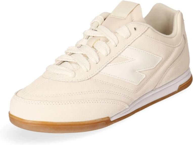 New Balance Lage Profiel Suède Mesh Sneaker Beige Heren