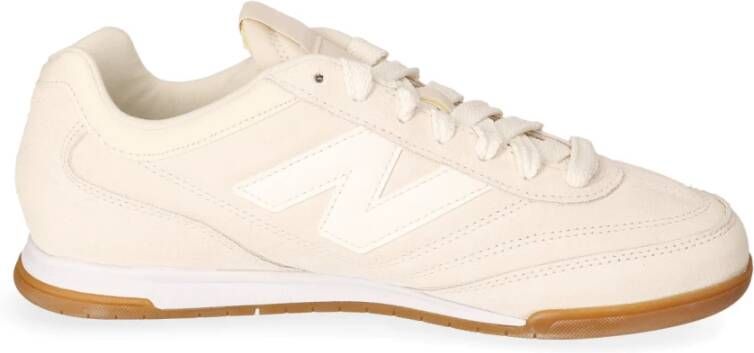 New Balance Lage Profiel Suède Mesh Sneaker Beige Heren