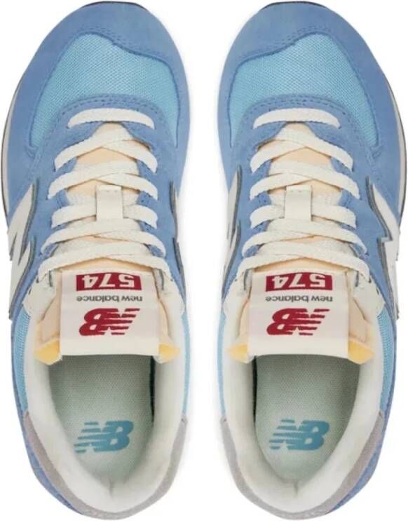 New Balance Lage sneakers Blauw leer Blue Dames