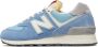 New Balance Lage sneakers Blauw leer Blue Dames - Thumbnail 4