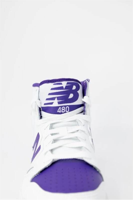 New Balance Leren sneaker met 3 cm hak Purple Dames